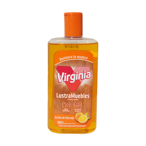 VIRGINIA LUSTRADOR DE MUEBLES SPRAY NARANJA 12 OZ