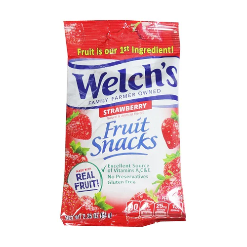 WELCH S GOMITAS STRWBERRY SNACKS FRUIT 2 OZ
