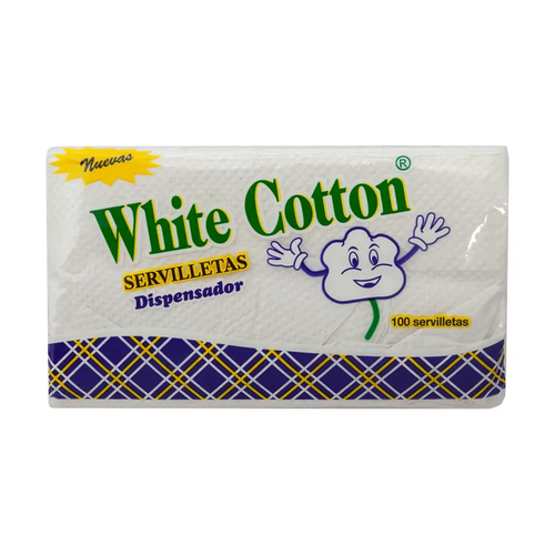 WHITE COTTON SERVILLETA SERVILLETA DISPENSADOR 100 UNIDAD