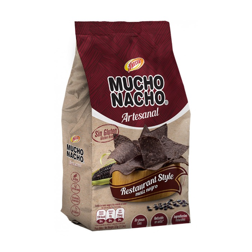 YA ESTA NACHOS ARTESANAL MAIZ NEGRO TOQUE SAL G/F 320g